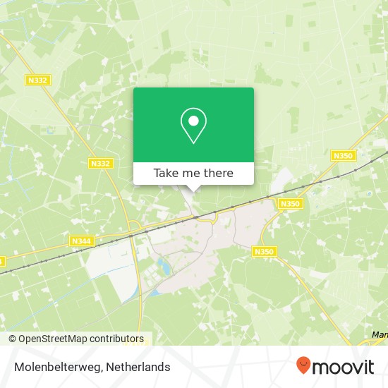 Molenbelterweg map