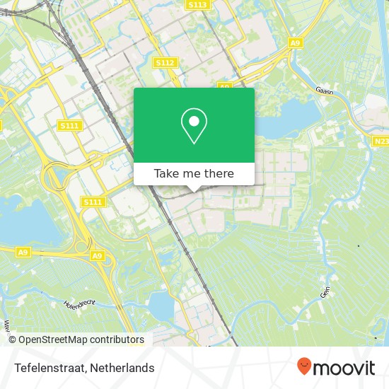 Tefelenstraat map