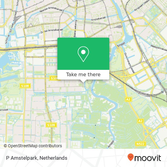 P Amstelpark map