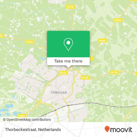 Thorbeckestraat map