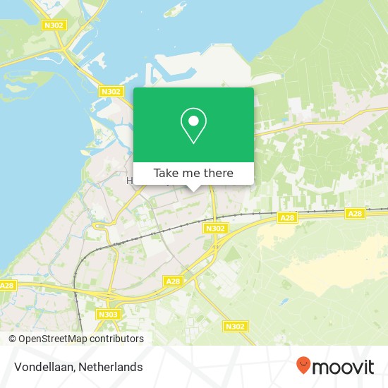 Vondellaan map