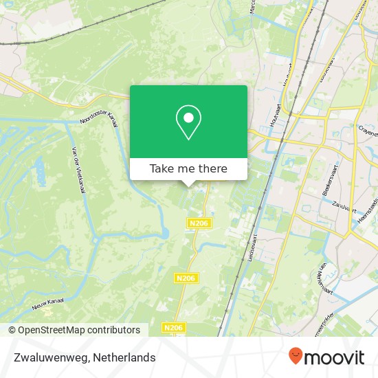 Zwaluwenweg map