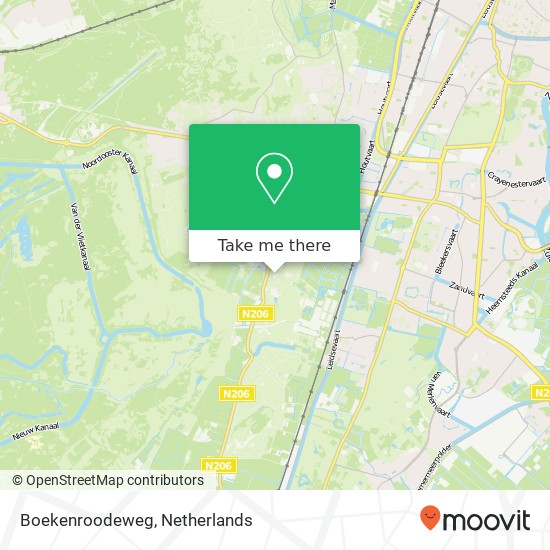 Boekenroodeweg map