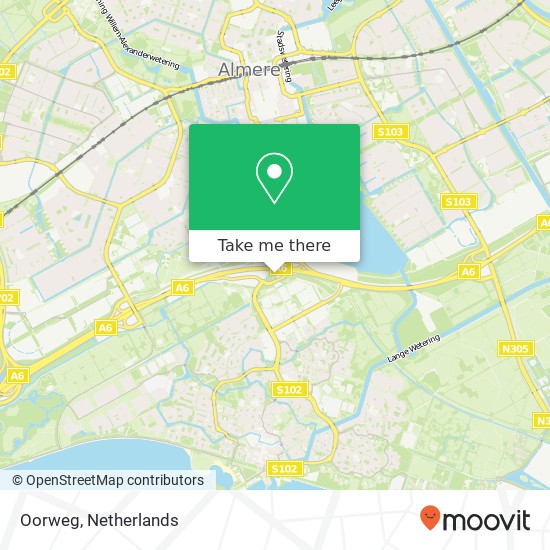 Oorweg map