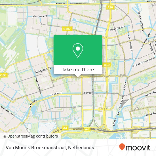 Van Mourik Broekmanstraat map