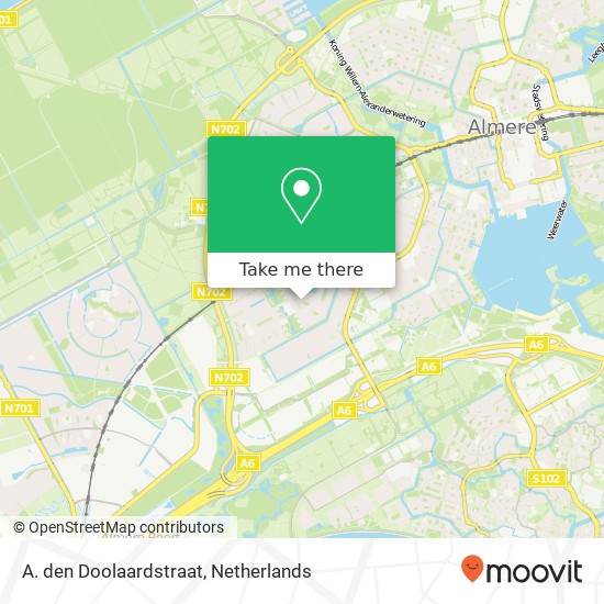 A. den Doolaardstraat map