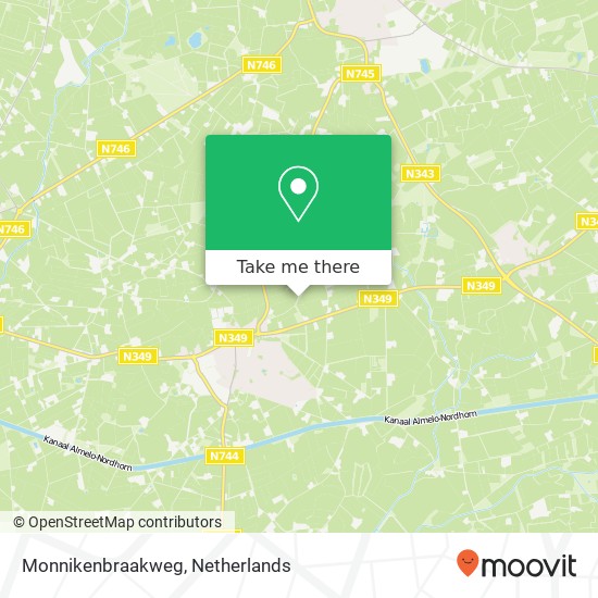 Monnikenbraakweg map