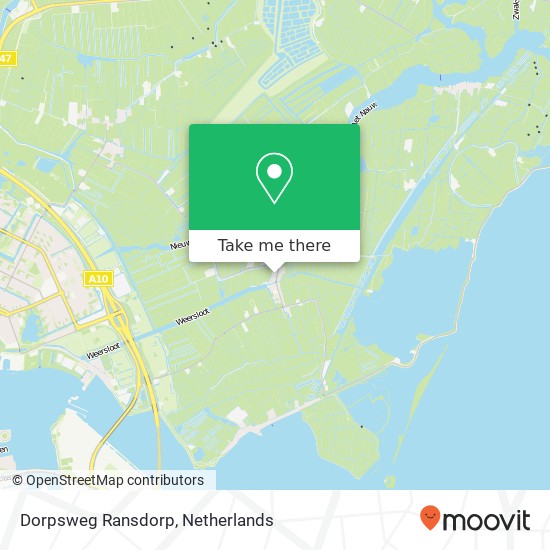 Dorpsweg Ransdorp map