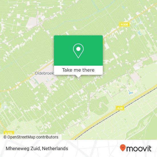 Mheneweg Zuid map