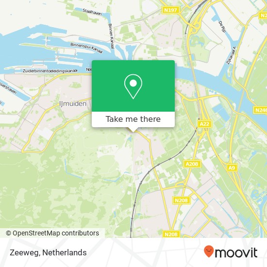 Zeeweg map