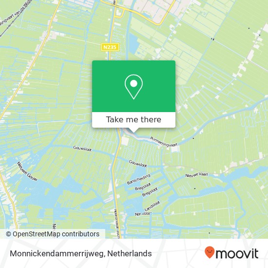 Monnickendammerrijweg map