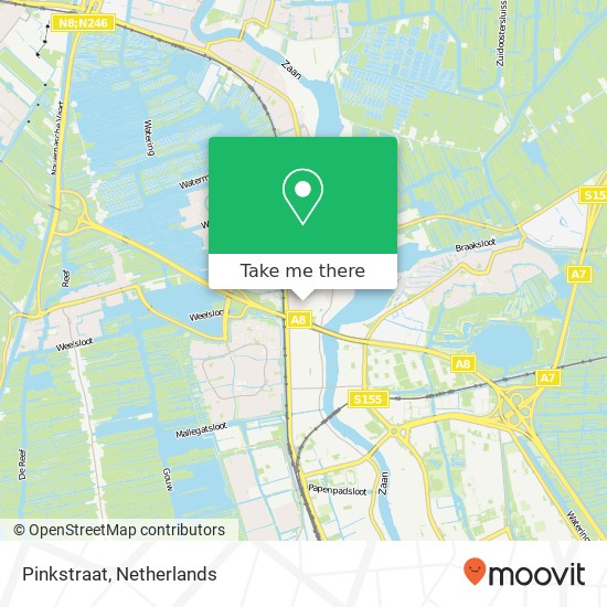 Pinkstraat map