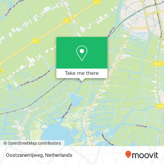 Oostzanerrijweg map