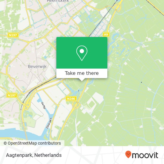 Aagtenpark map