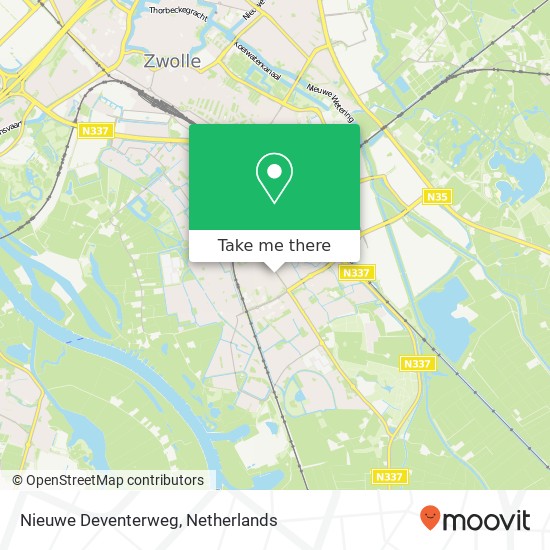 Nieuwe Deventerweg Karte