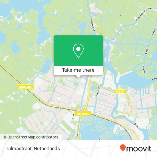 Talmastraat map