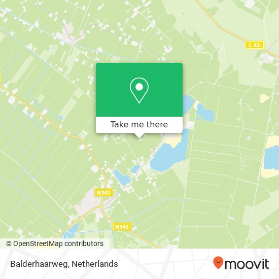 Balderhaarweg map