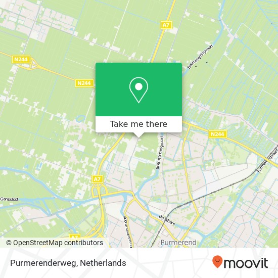 Purmerenderweg map