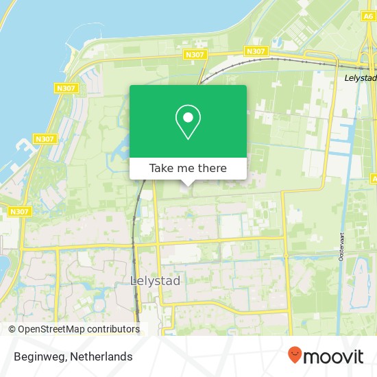 Beginweg map