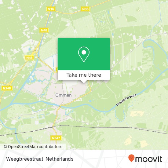 Weegbreestraat map