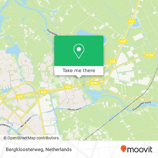 Bergkloosterweg map