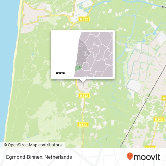 Egmond-Binnen map