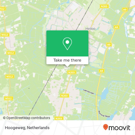 Hoogeweg map