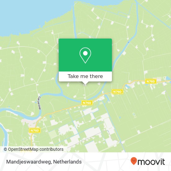 Mandjeswaardweg map