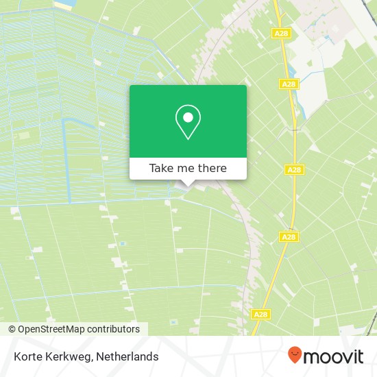 Korte Kerkweg map