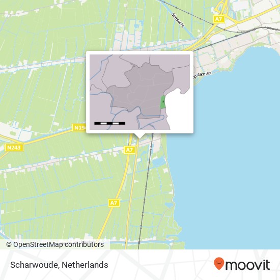 Scharwoude map