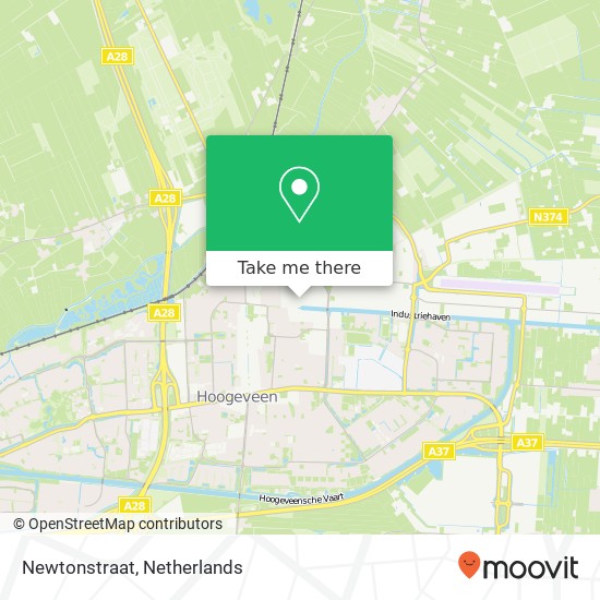 Newtonstraat map