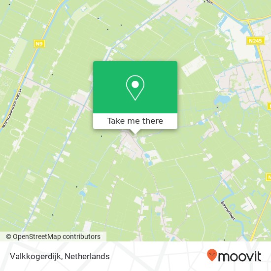 Valkkogerdijk map