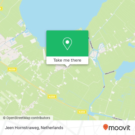 Jeen Hornstraweg map