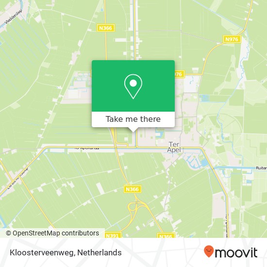 Kloosterveenweg map