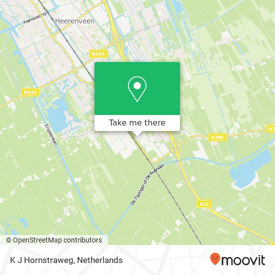 K J Hornstraweg Karte