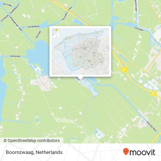 Boornzwaag map