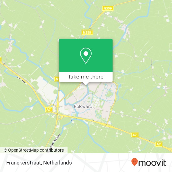 Franekerstraat Karte