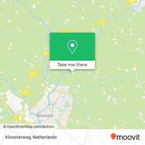 Kloosterweg map