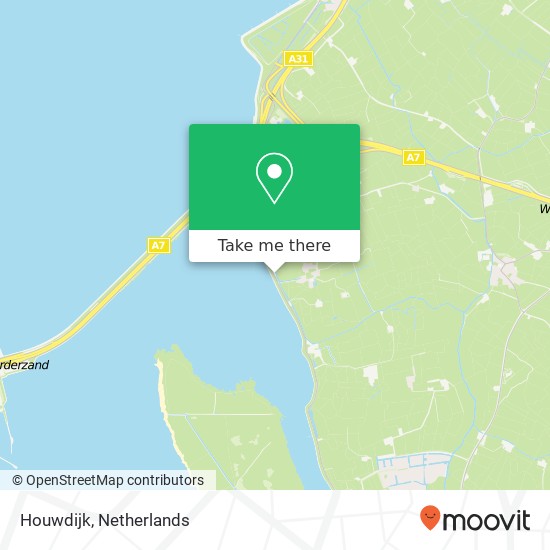 Houwdijk map