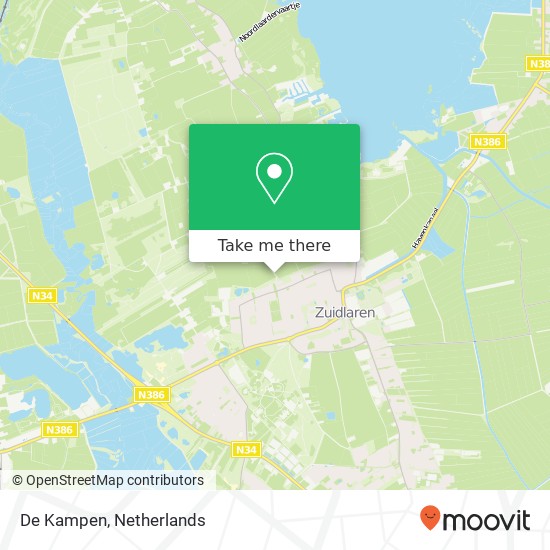 De Kampen map