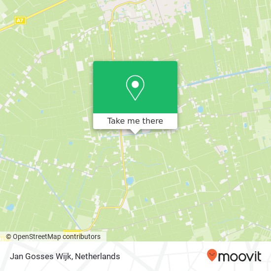 Jan Gosses Wijk map