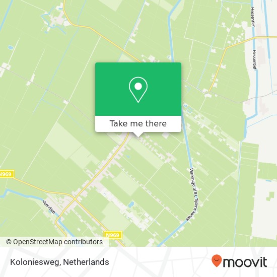 Koloniesweg Karte