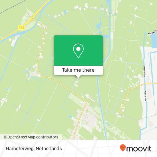 Hamsterweg map