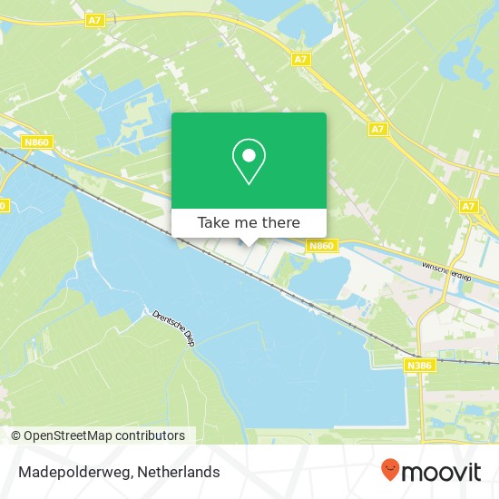 Madepolderweg map