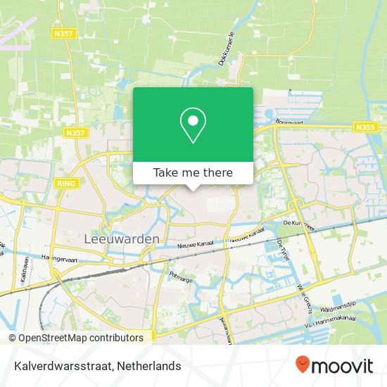 Kalverdwarsstraat map