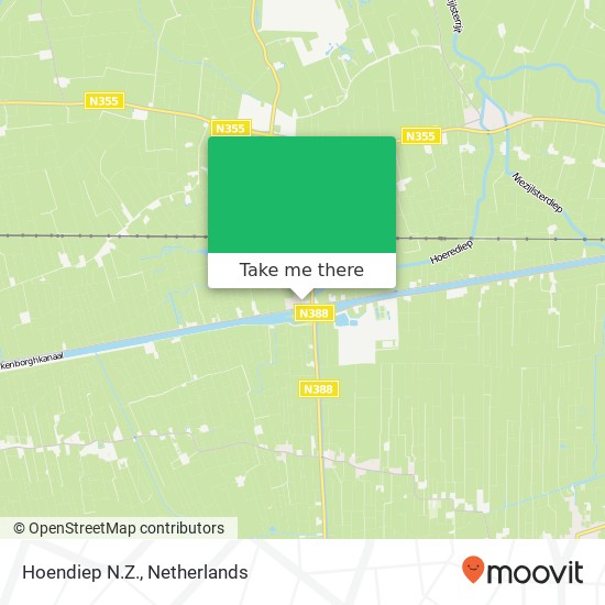 Hoendiep N.Z. map