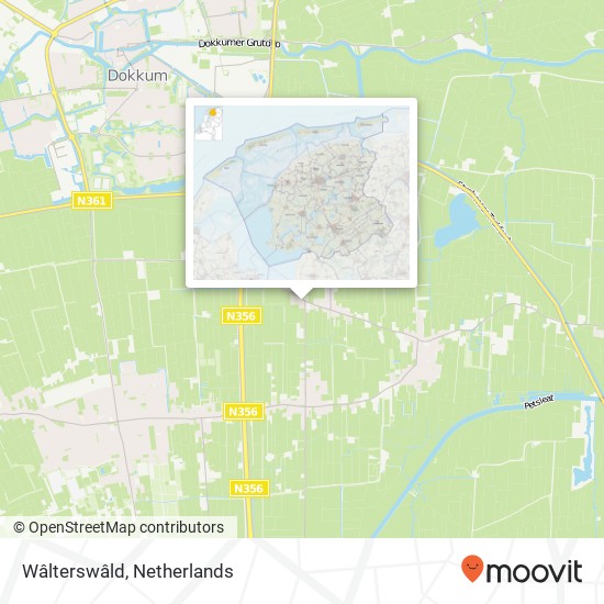 Wâlterswâld map