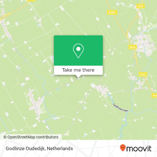 Godlinze Oudedijk map