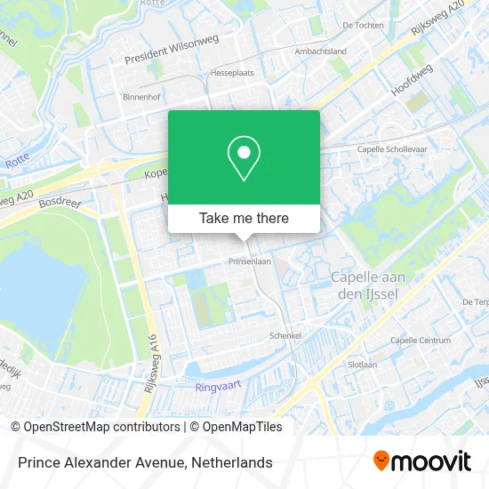 Prins Alexanderlaan map