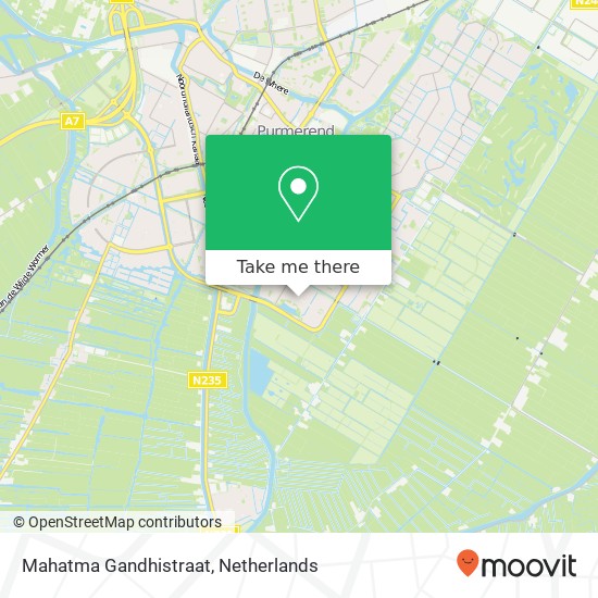 Mahatma Gandhistraat map